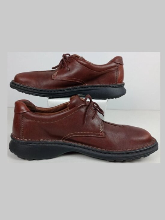 Clarks Nature II Mens 11M Brown Oxford Round Toe Lace up Leather Dress Shoes main image 7